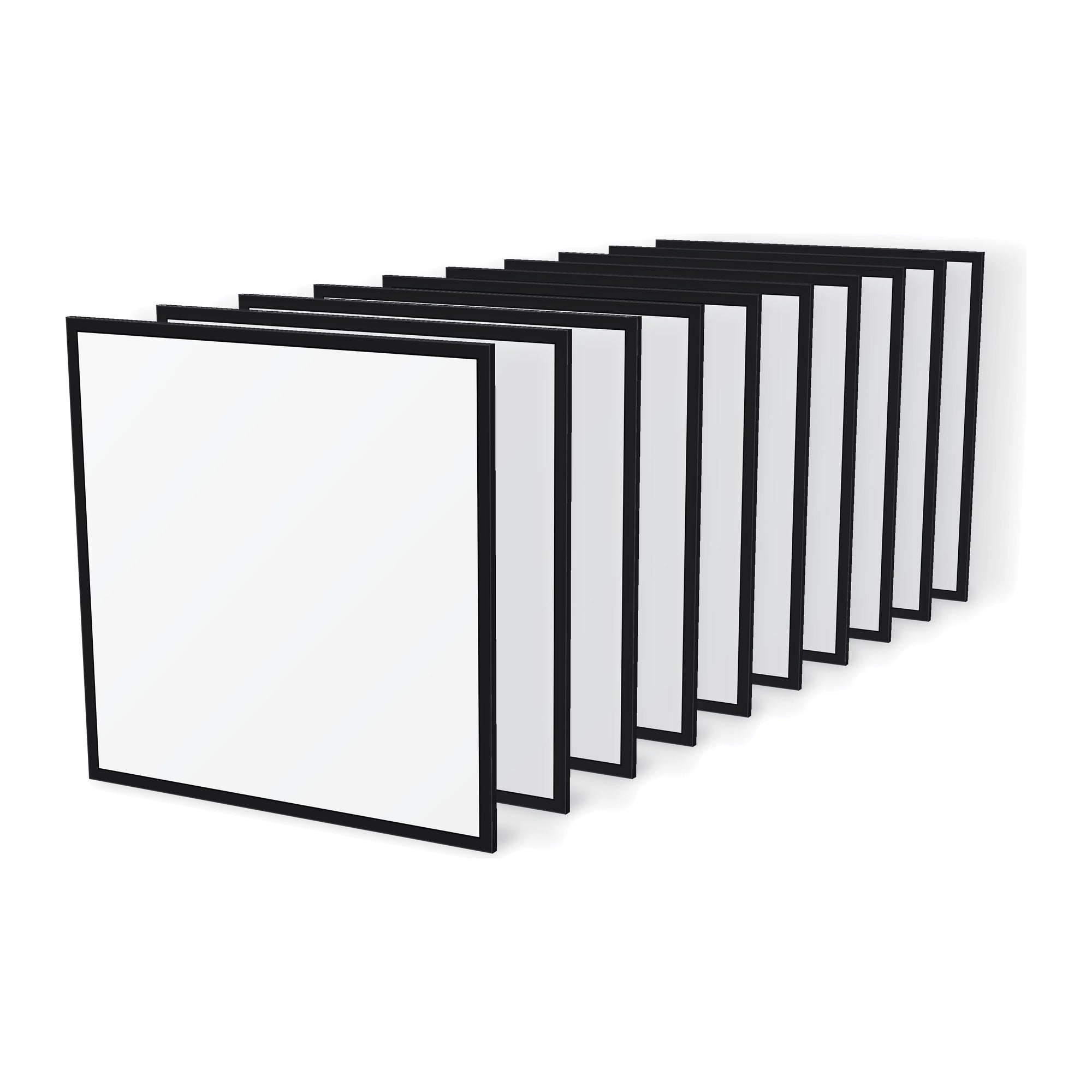 Pack de 10 - Dalle LED Cadre Lumineux CCT 60x60 36W - Cadre Noir