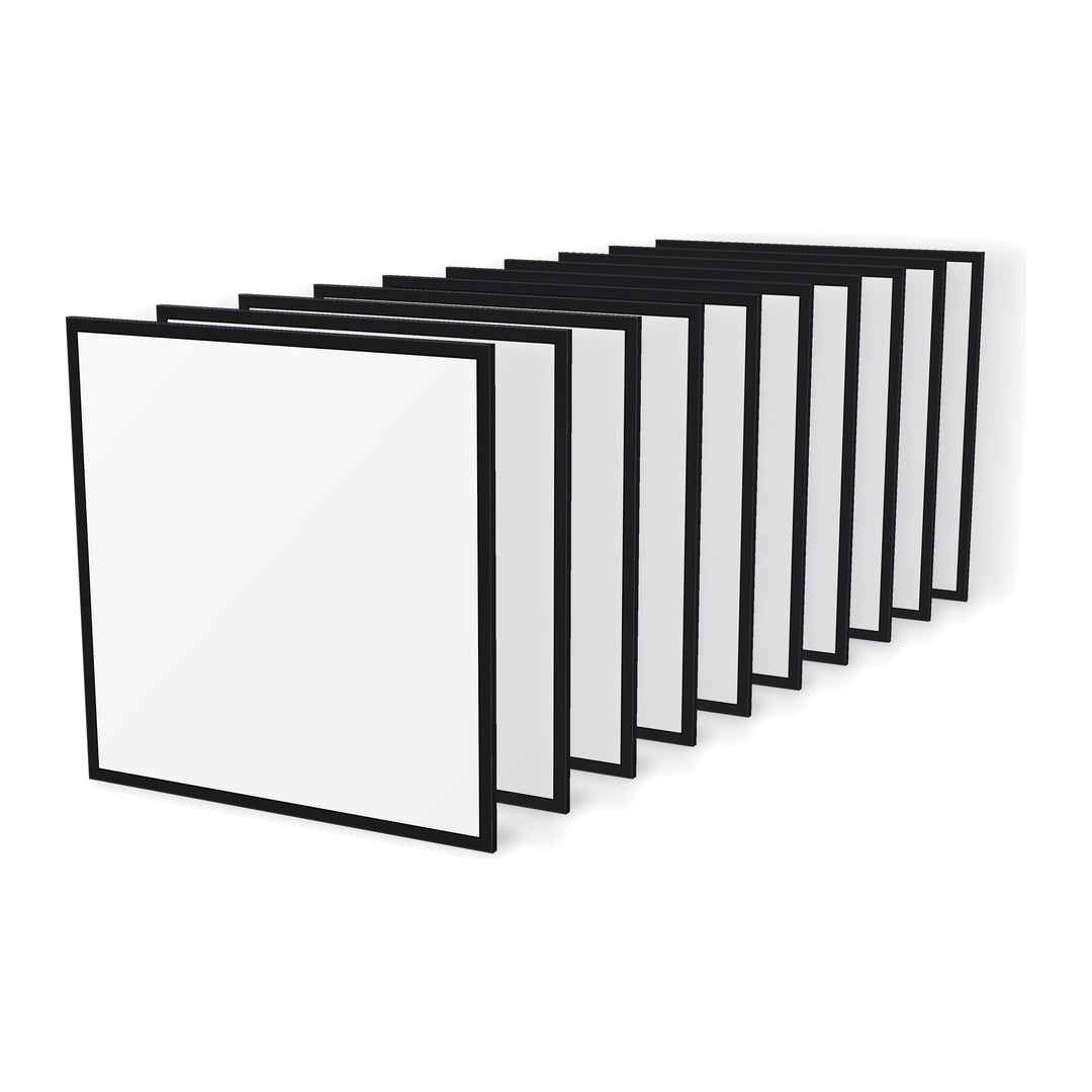 Pack de 10 - Dalle LED Cadre Lumineux CCT 60x60 36W - Cadre Noir