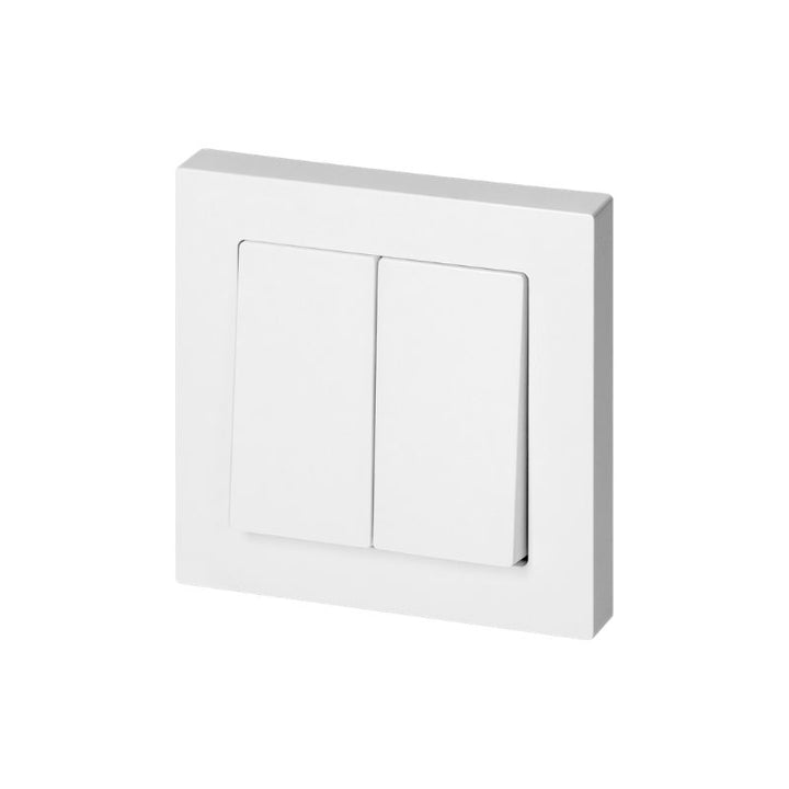 Interrupteur Double Encastré 10A 250V - Blanc