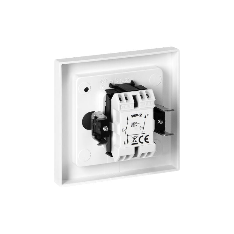 Interrupteur Double Encastré 10A 250V - Blanc