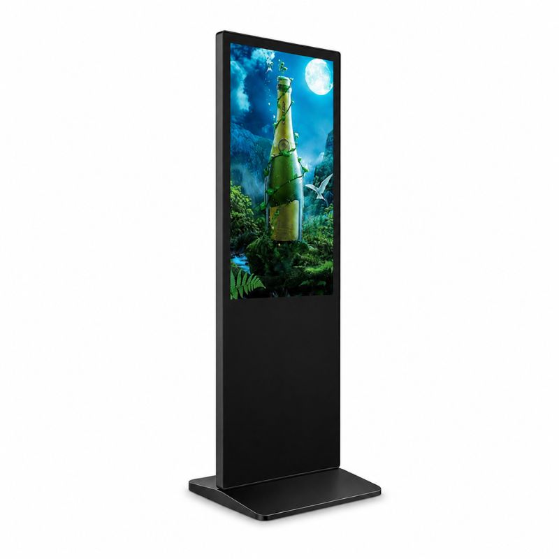 Écran Publicitaire Tactile 43" Totem Affichage Android 2K sur Pied - Commerces et Restaurants