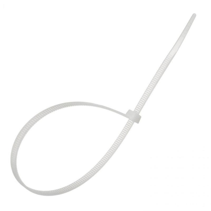 Serre-câble 100 x 3,5mm Blanc - Pack de 100