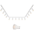 Kit Rail LED Monophasé en U + 14 Spots GU10 Blanc - 800 cm