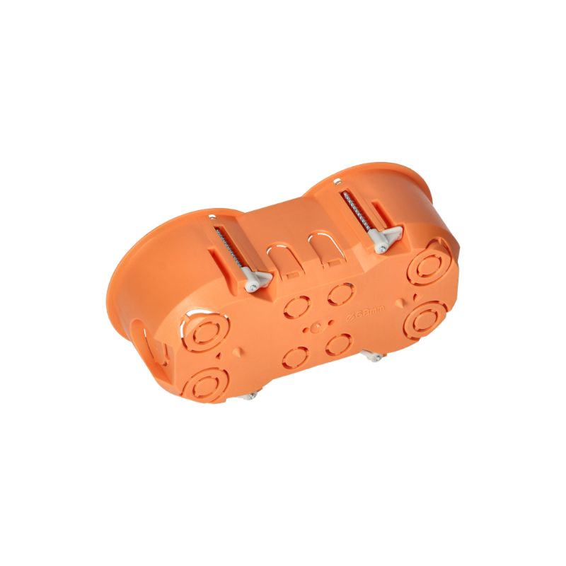 Boîte d'Encastrement Double pour Cloisons 60mm Profondeur