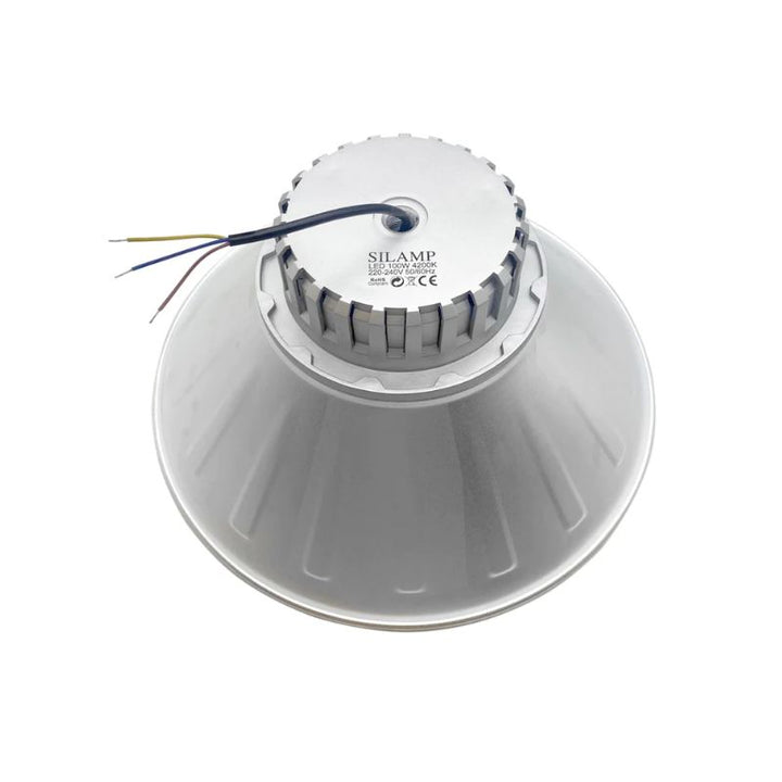 Industrielle LED-Klingel 100W 120° Silber