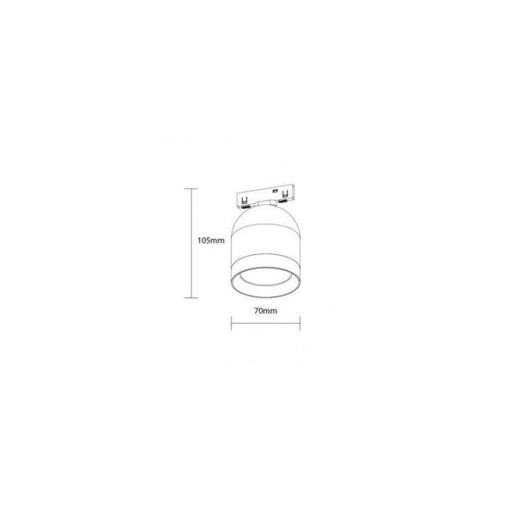 Spot LED Orientable 10W pour Rail Magnétique M05 48V