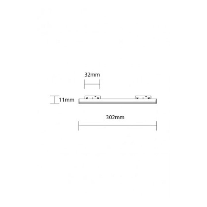Projecteur Linéaire LED 30cm 10W pour Rail Magnétique M05 48V