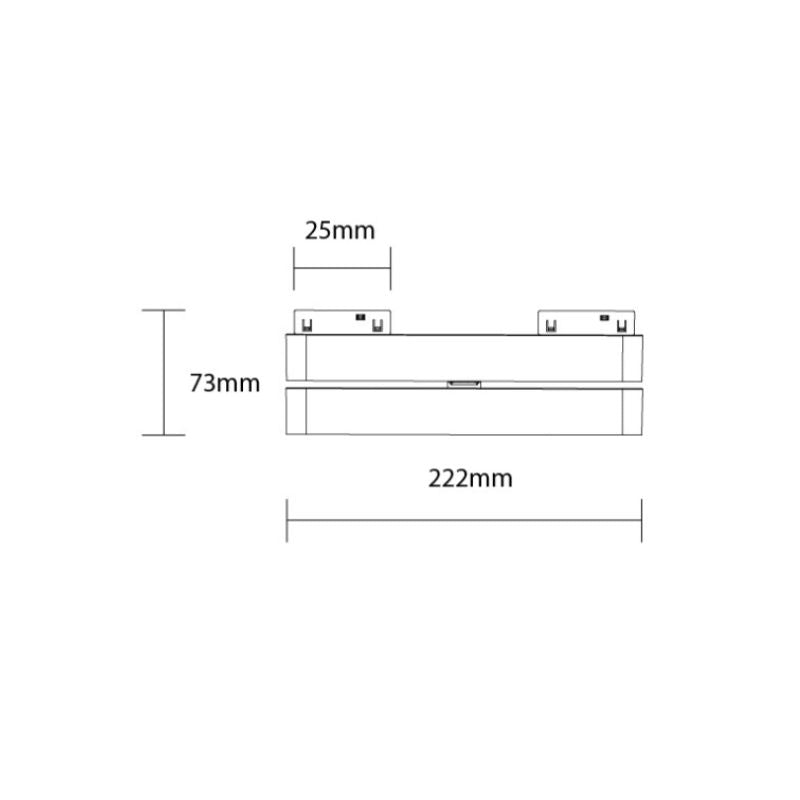 Projecteur Linéaire LED Orientable 12W pour Rail Magnétique M05 48V