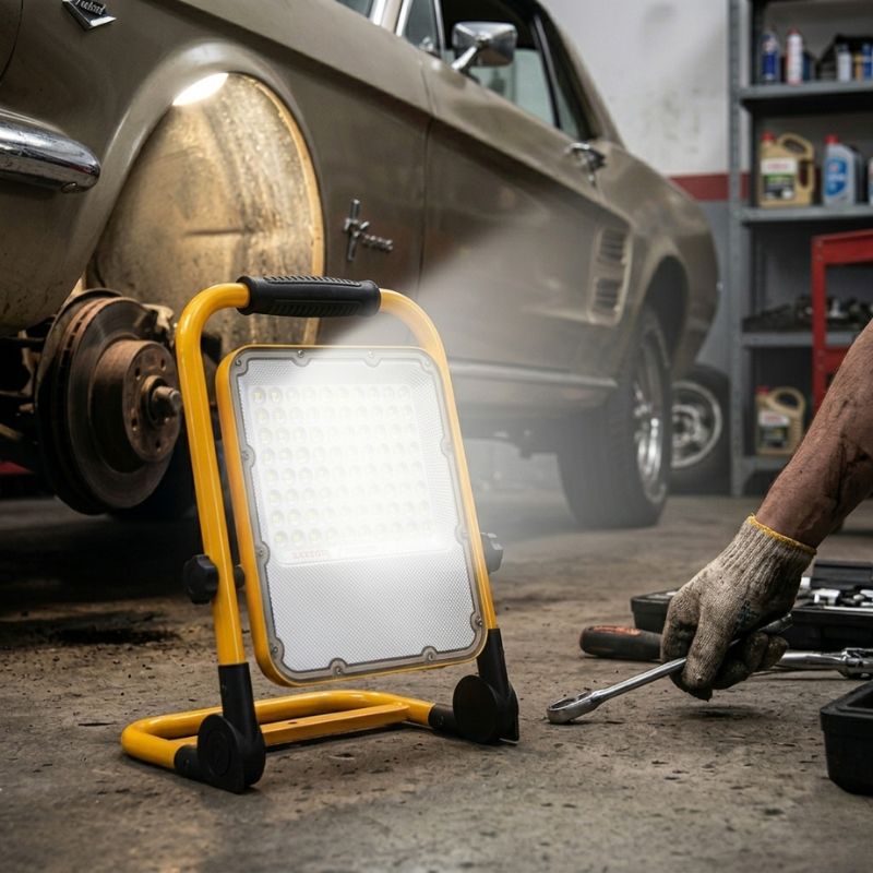 Rechargeable LED SMD Floodlight 30W IP65 YELLOW