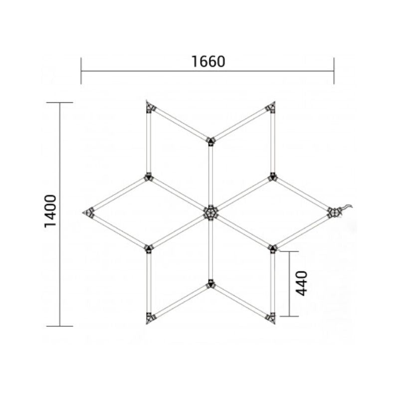 Kit 6 LED 126W - Forme Étoile