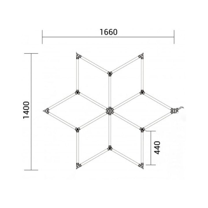 Kit 6 LED 126W - Forme Étoile