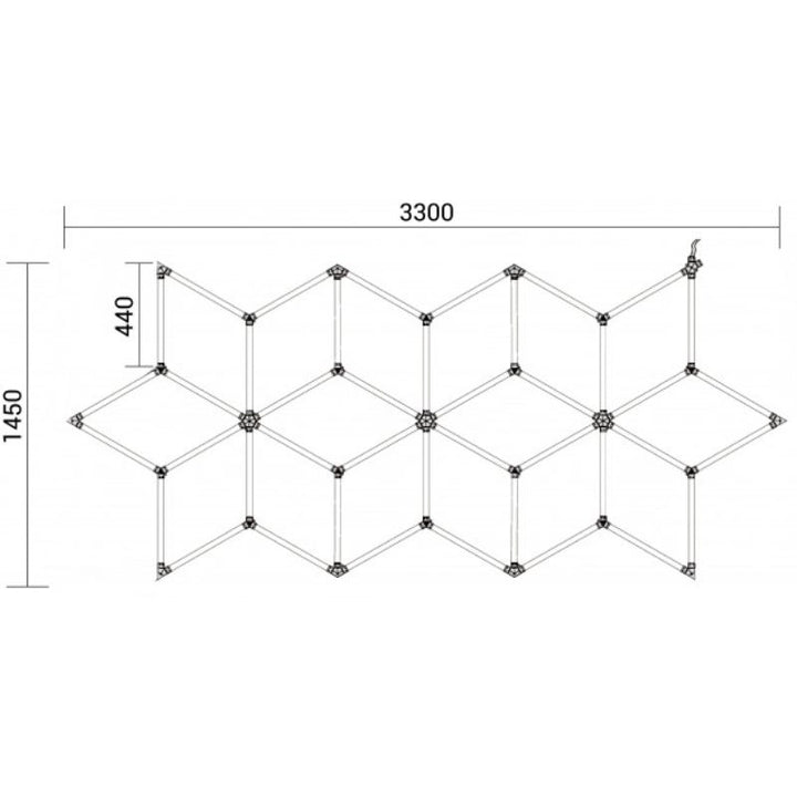 Kit 16 LED 294W - Forme Étoile