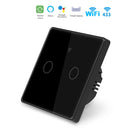 Interruptor de Pared Doble Conectado Wifi Táctil NEGRO - Silumen Home