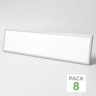 Pack de 8 - Panneau LED Backlit CCT 120x30cm 28W UGR<19 140lm/W Cadre Blanc - 3000K/4000K/6000K