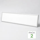 Pack de 2 - Panneau LED Backlit CCT 120x30cm 28W UGR<19 140lm/W Cadre Blanc - 3000K/4000K/6000K