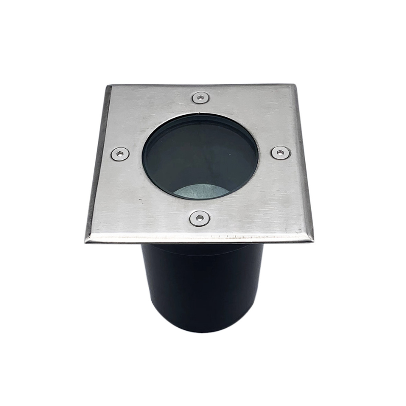 Spot LED Extérieur Encastrable Carré pour Ampoule GU10