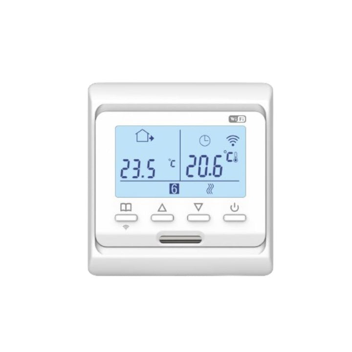 Wifi connected thermostat for boiler compatible with external probe