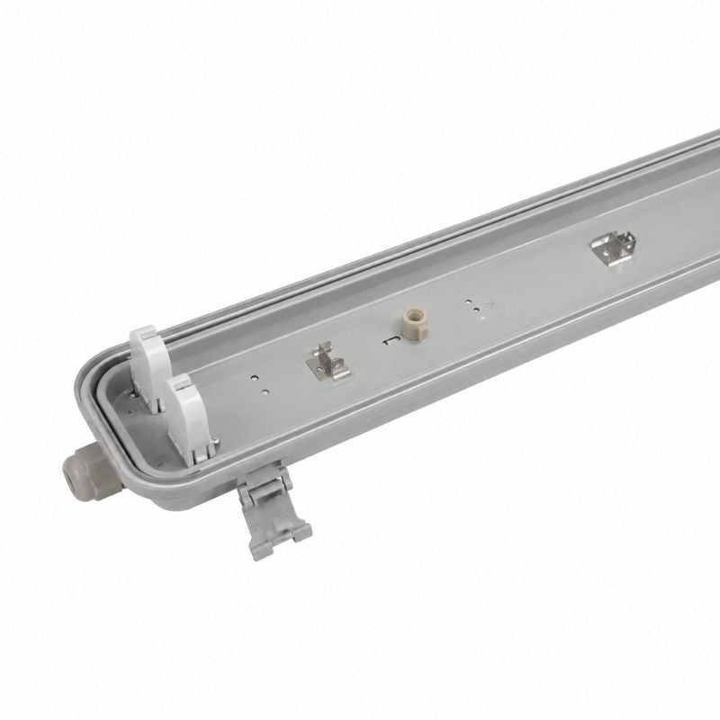 Pack of 10 - Waterproof double fixture for T8 LED Tube IP65 (Empty housing)