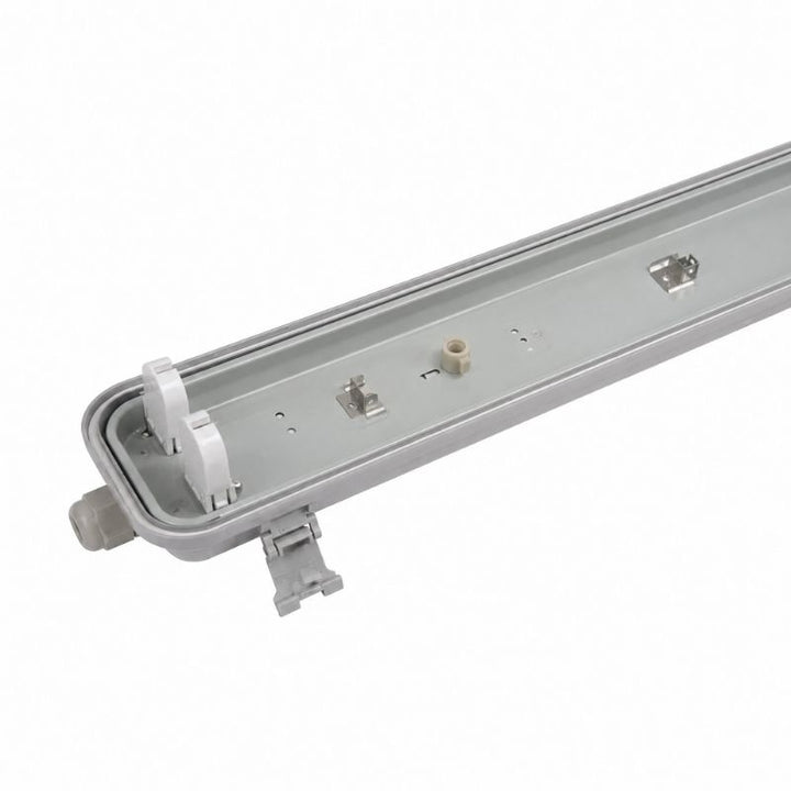 Pack of 10 - Waterproof double fixture for T8 LED Tube IP65 (Empty housing)