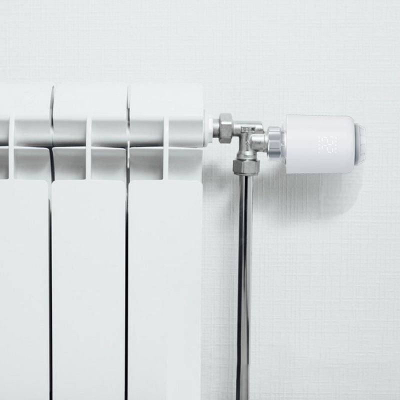 Kit de Têtes Thermostatiques Connectées Universelle + Passerelle ZigBee (Kit 4 têtes + 1 passerelle)