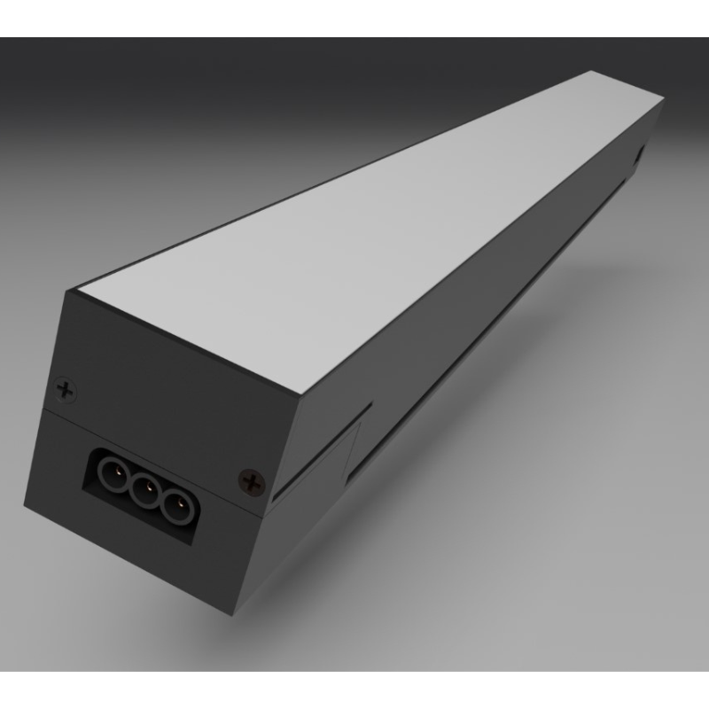 Suspension Linéaire 36W 90cm Noire CCT Interconnectable - 3000K/4000K/6000K