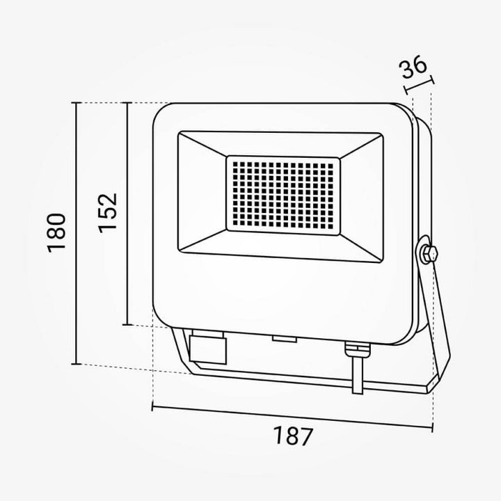 Projecteur avec Détecteur 50W IP65 CCT Noir/Bleu - 3000K/4000K/6000K