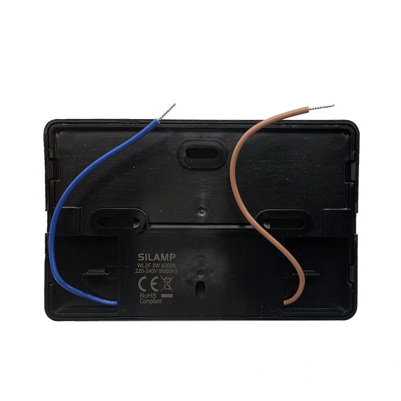 Balise LED Saillie 3W 220V 120° Noir IP44 pour Escalier