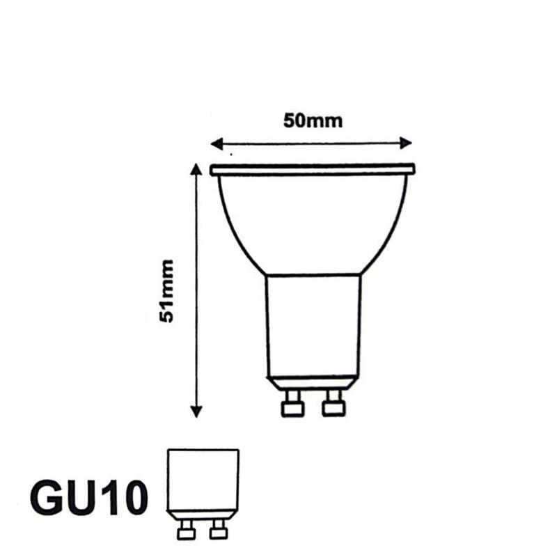 Ampoule LED GU10 7W 220V Bleu