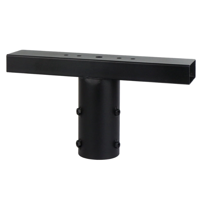 Support de Projecteur T pour Mât d'Éclairage Noir