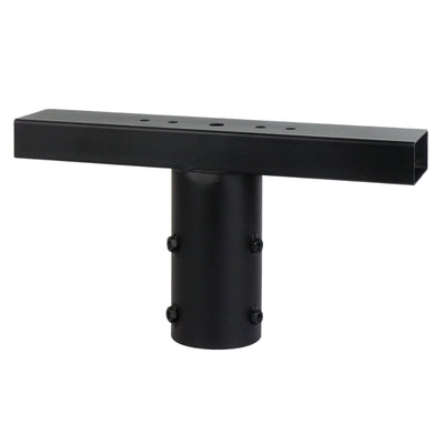 Support de Projecteur T pour Mât d'Éclairage Noir