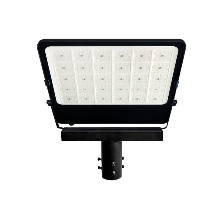 Support de Projecteur T pour Mât d'Éclairage Noir