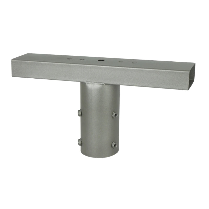 Support de Projecteur T pour Mât d'Éclairage Gris