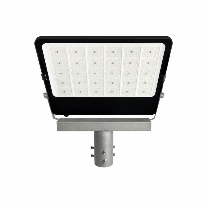 Support de Projecteur T pour Mât d'Éclairage Gris