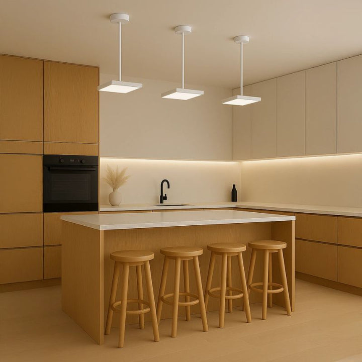 Support de plafond 50-100cm pour Spot LED 3en1 - Blanc