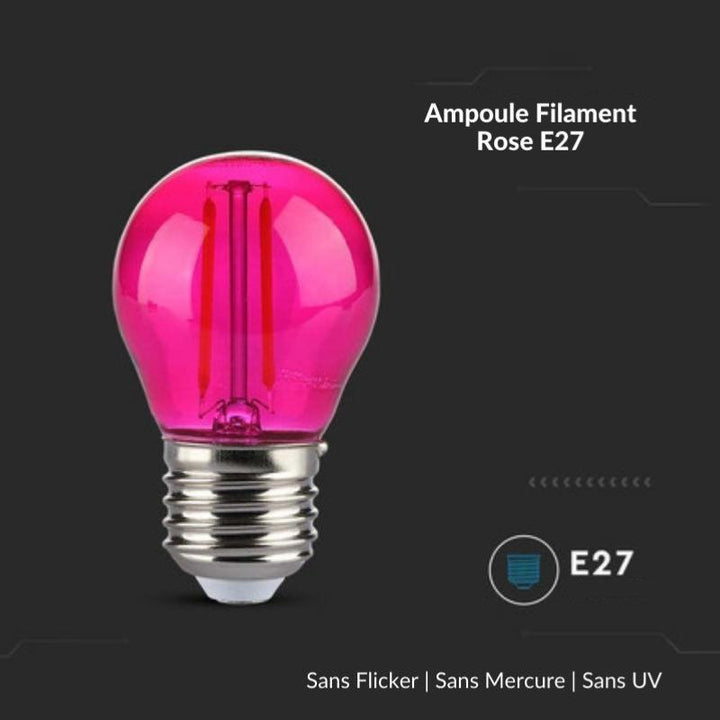 Ampulle LED E27 Filament 2W G45