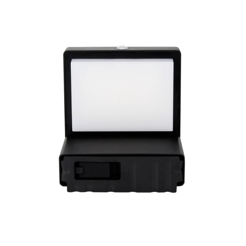 Applique Murale Solaire 220lm USB-C Carré IP54 Noir