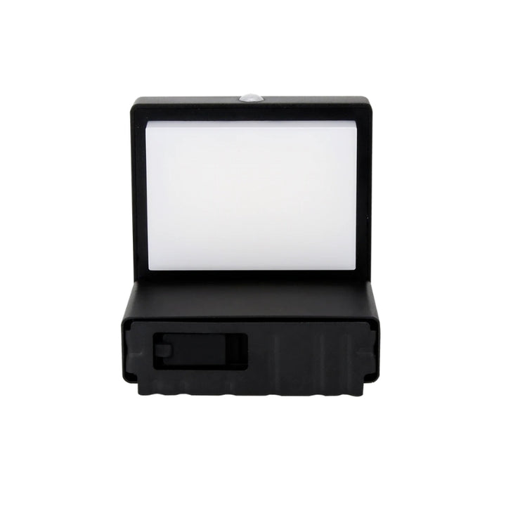 Applique Murale Solaire 220lm USB-C Carré IP54 Noir