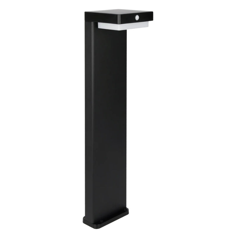 Borne de Jardin Solaire à Piquer 220lm USB-C Carré IP54 Noir