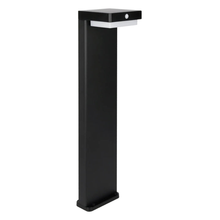 Borne de Jardin Solaire à Piquer 220lm USB-C Carré IP54 Noir