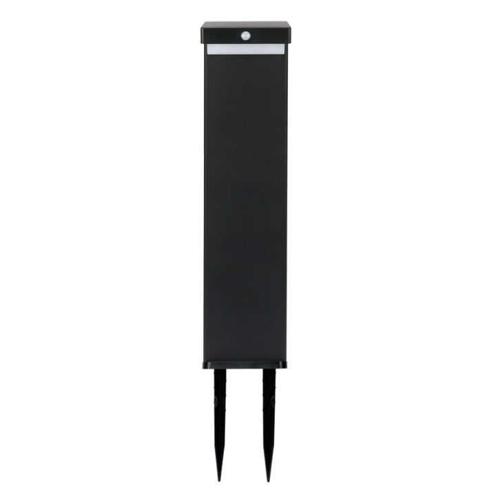 Borne de Jardin Solaire à Piquer 220lm USB-C Carré IP54 Noir
