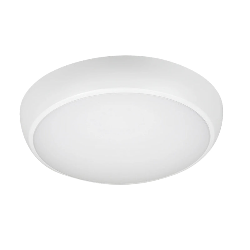 Plafonnier LED Rond 12/16W 100lm/W IP65 IK08 Blanc avec Module de Secours 3h + AT