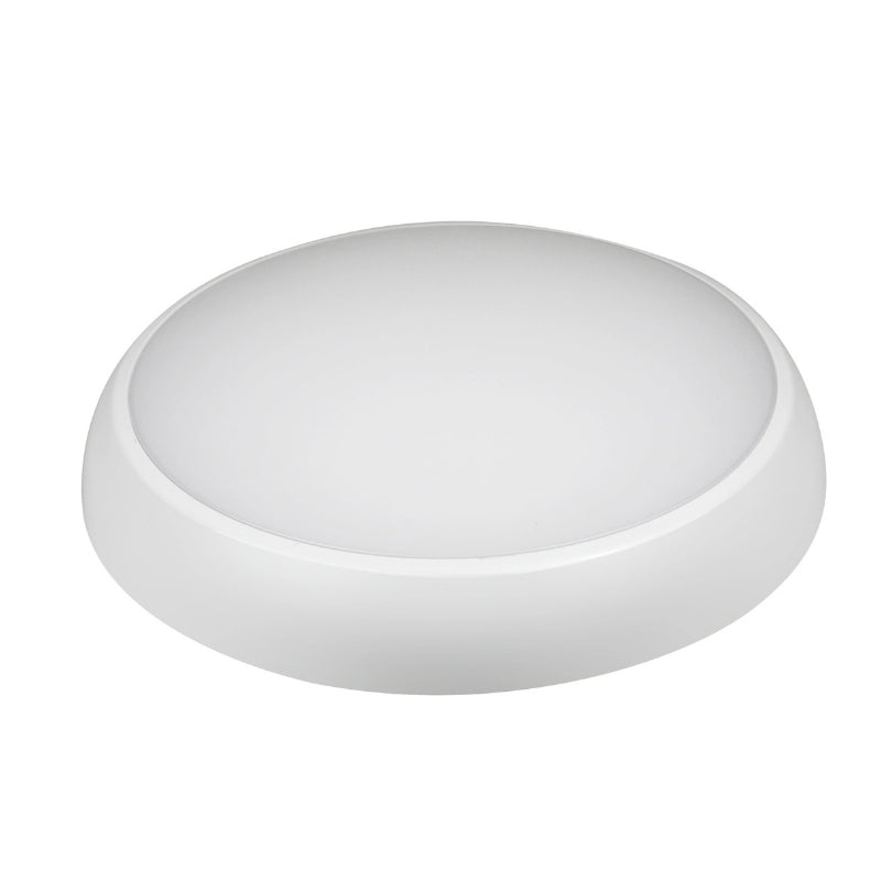 Plafonnier LED Rond 12/16W 100lm/W IP65 IK08 Blanc avec Module de Secours 3h + AT