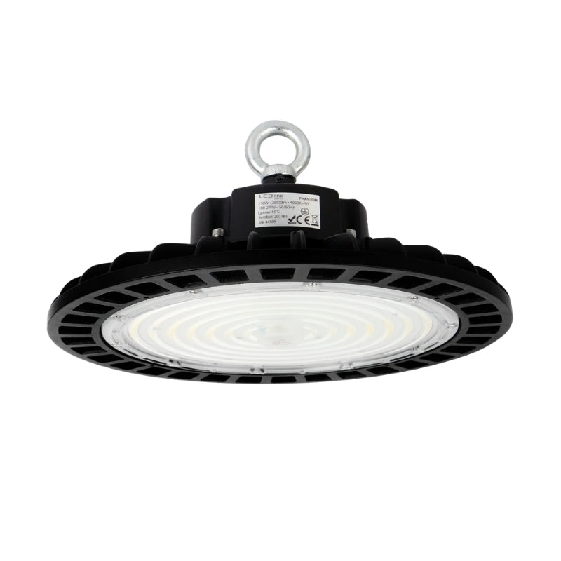 Cloche LED industrielle UFO 100W 175lm/W 120° IP65 CRI80 Noir DALI-2