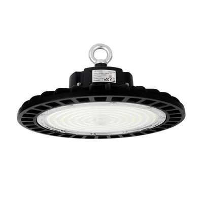 Cloche LED industrielle UFO 150W 175lm/W 120° IP65 CRI80 Noir DALI-2