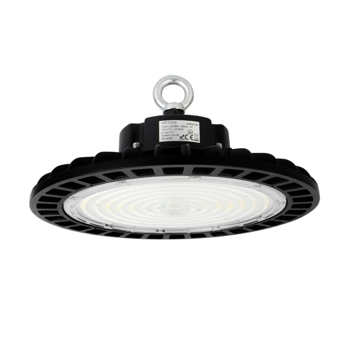 Cloche LED industrielle UFO 100W 175lm/W 120° IP65 CRI80 Noir DALI-2
