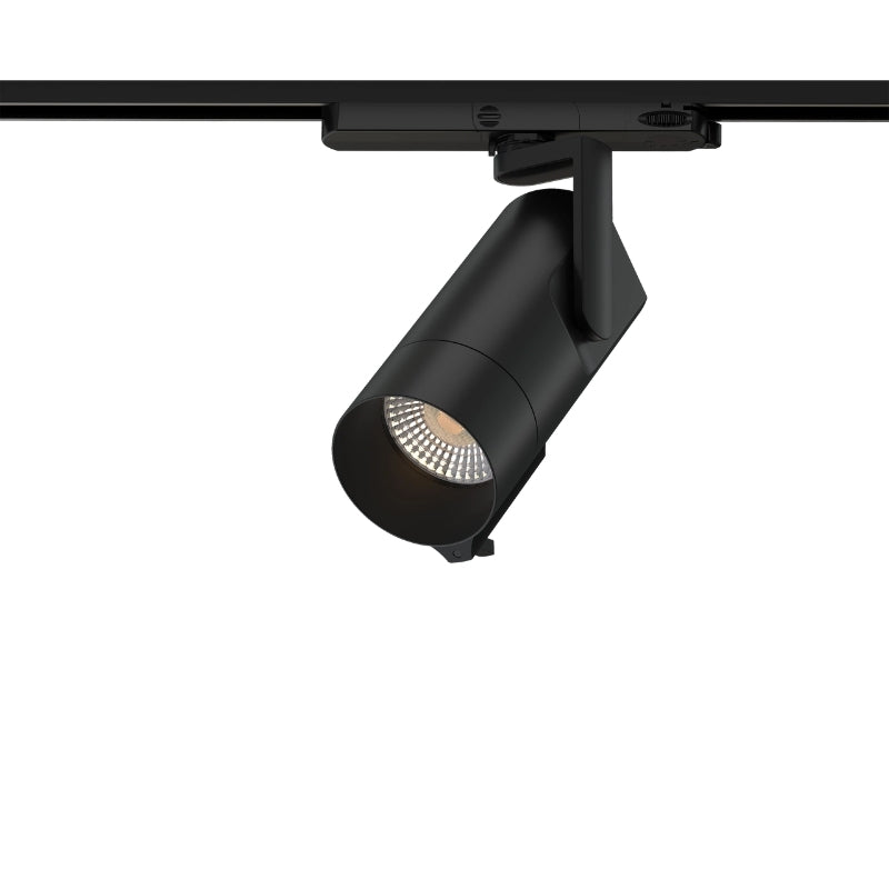 Spot LED sur Rail Triphasé Intelligent IA 35W CCT 50° Noir
