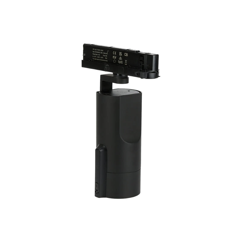 Spot LED sur Rail Triphasé Intelligent IA 35W CCT 50° Noir