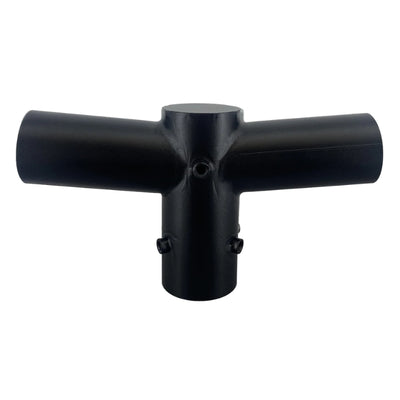 Support Noir 2 Luminaires pour Mât d'Éclairage