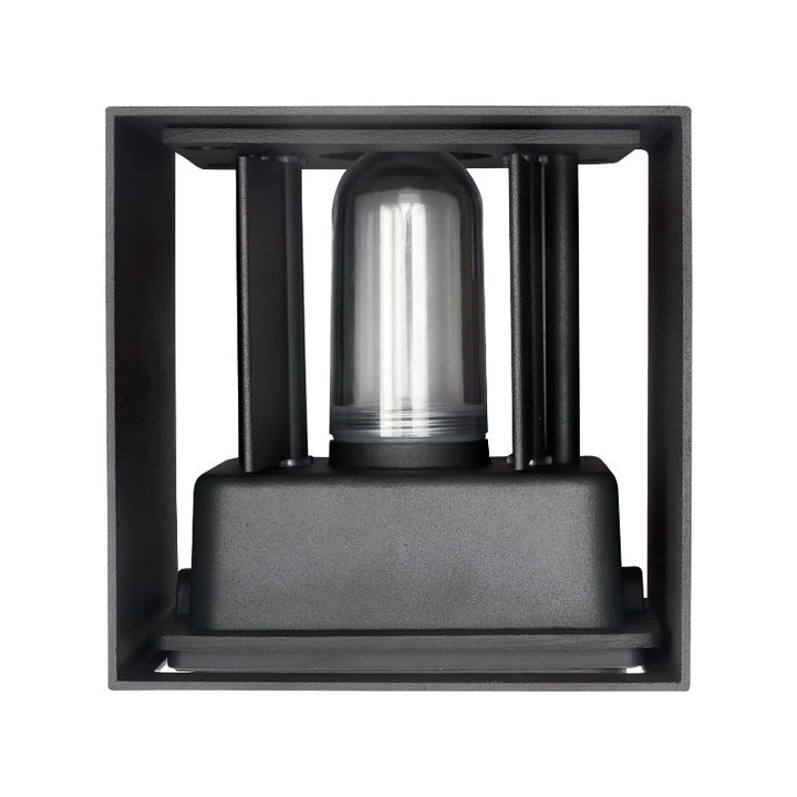 Applique Murale Noire IP65 Cube pour Ampoule G9