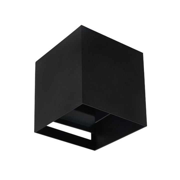 Applique Murale Noire IP65 Cube pour Ampoule G9